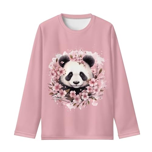Image of Girls Long Sleeve T Shirt Cute Cartoon Crewneck Shirt for Kids 3-16Y Fall Winter Clothes