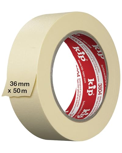 Kip Trade Maler-Kreppband 36 mm x 50 m zum Malen und Dekorieren stark haftend