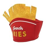 Gitekain Pommes Frites-Hut, mexikanisches Essen-Stirnband, Fast-Food-Stirnband, lustige Lebensmittel-Requisiten, Burger-Kopfbedeckung, Kinder-Kopfbedeckung, Lebensmittel-Themen-Hut, Fast-Food-Hut,