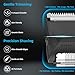INVJOY Manscape Body Trimmer for Men, Waterproof Electric Razor/Shavers with Dual-Head for Facial, Pubic & Groin Hair Grooming, Ceramic & Foil Blades Hair Trimmer with LED - Birthday Gift for Him Dad