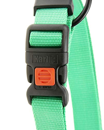 Karlie Art Sportiv Plus Halsband verstellbar neue universal Farben Mix and Match L: 55 - 75 cm B: 40 mm XL mint
