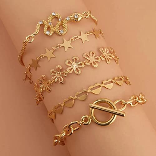 Set of 5 Wraparound Bracelets for AD
