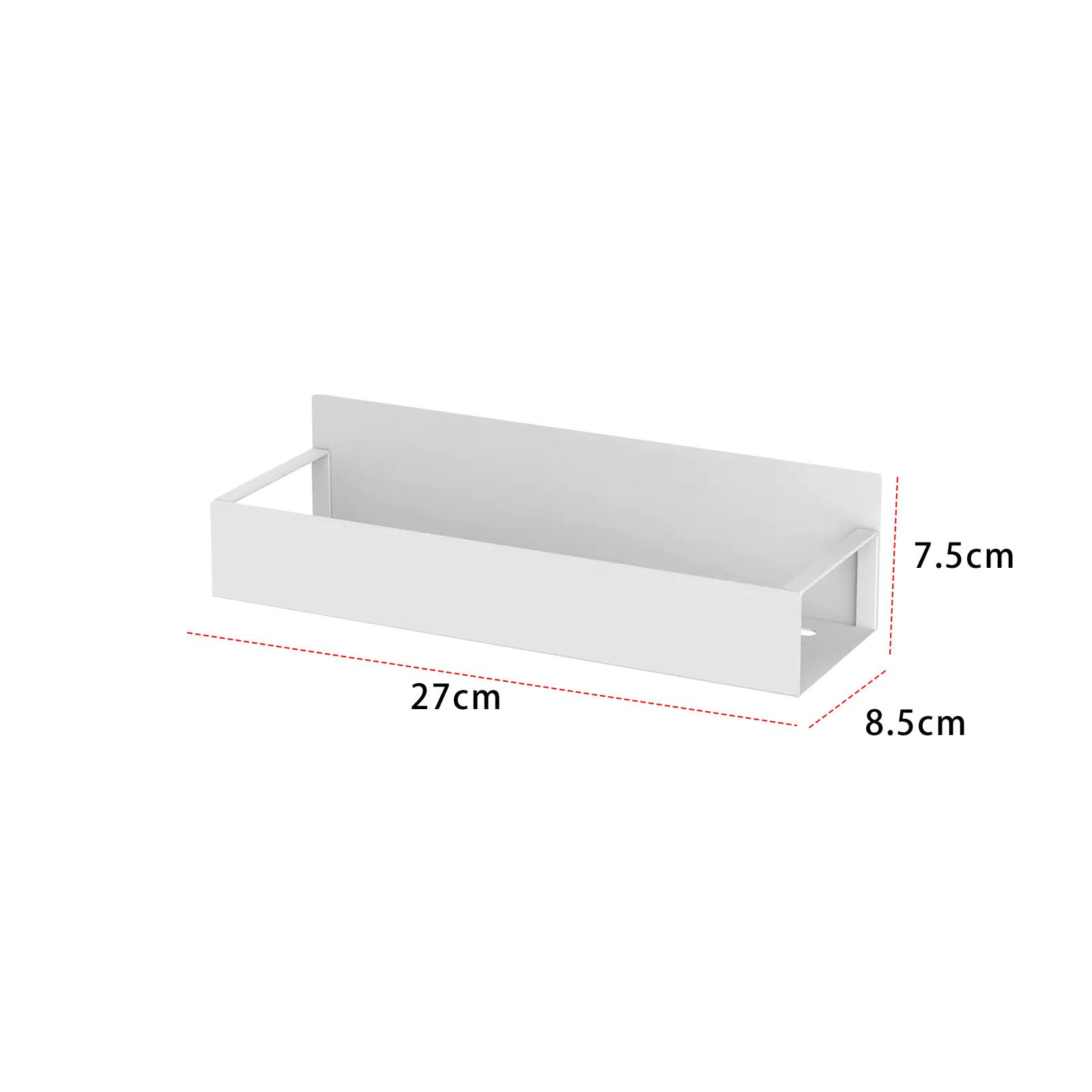 CHANGYUE Portali di spezie magnetiche 4 pc, scaffali magnetici per cucina, organizzatore salvaspazio senza perforazione (bianco)