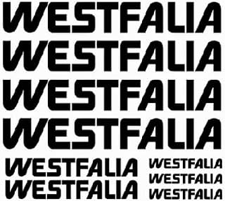 Westfalia, Adhesivo con Logotipo para Caravanas, Remolques y Autocaravanas