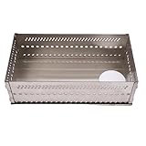 Dilwe Saunasteinhalter, Mehrzweck-Saunasteinkorb aus Edelstahl für Holzöfen, 110,2 Pfund Tragfähigkeit, Ideal für Heim- und Outdoor-Aktivitäten (SL 375)