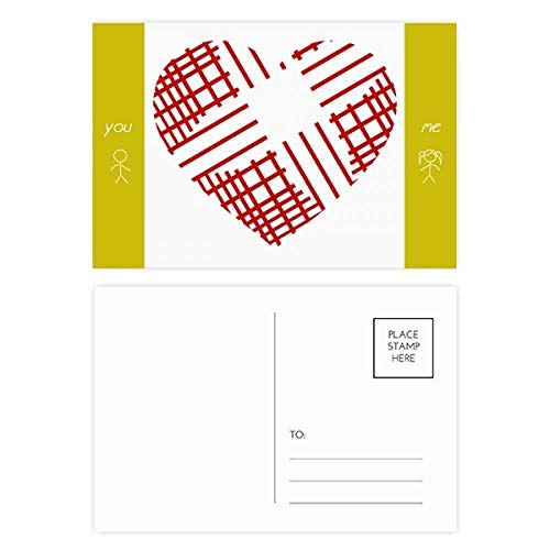 Jeu de cartes postales Saint-Valentin lot de 20 pour ne plus manquer de cartes merci