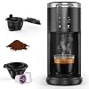 Kndko Single Serve Coffee Maker Capsule Coffee Machine for K Cups Pods Ground Coffee 40 oz Water Reservoir 5 Brew Sizes Up To 14 Oz Ideal for HomeOffice Use Black