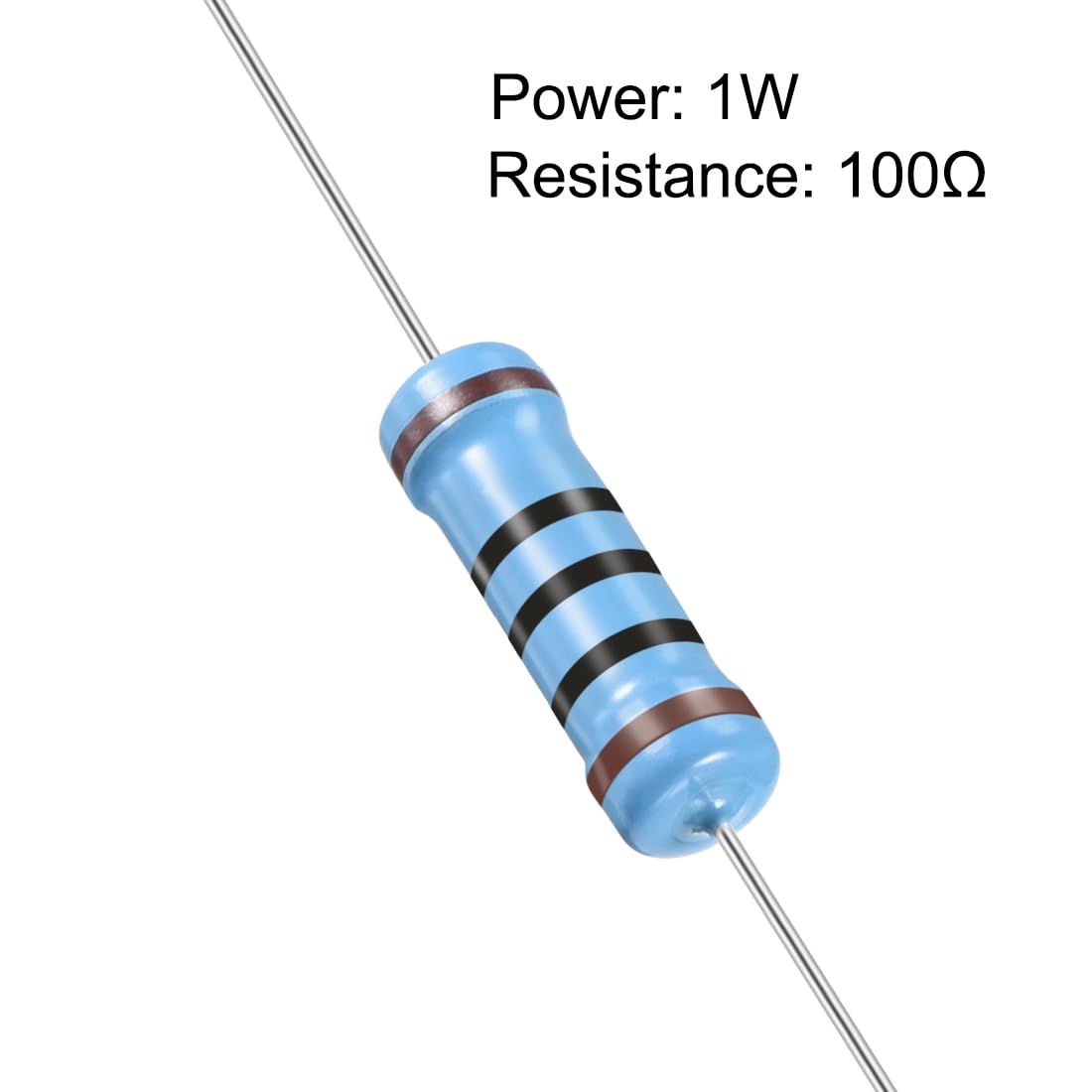 Amazon.com: uxcell 30Pcs 100 Ohm Resistor, 1W 1% Tolerance Metal
