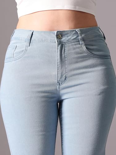 Image of Miss Chase A+ Women's High Rise Regular Stretchable Denim Bootcut Shaping Jeans