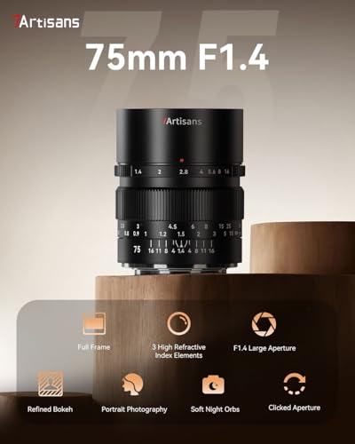 Objectif 75mm F1.4 plein format à grande ouverture pour hybride Sony E - 2