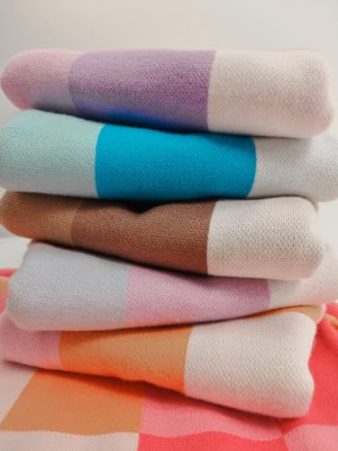 Girls' Fall Sweaters Color Block Crewneck Long Sleeve Drop Shoulder Knit Pullover Tops for Kids Size 5-14Y3