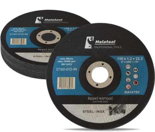 Molatool Dischi da taglio professionali, 150 x 1,2...