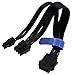COMeap CPU 8 Pin Female to CPU 8 Pin ATX 4 Pin Male Power Supply Converter Adapter Extension Cable for Motherboard 9.5-inch(24cm)
