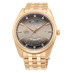 Orient Analogue Wristwatch mid-34065, Gold, Bracelet