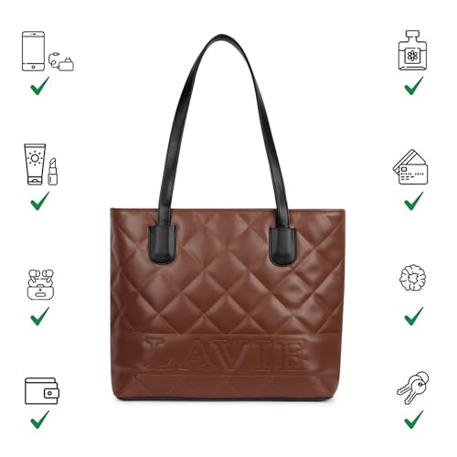 Image of Lavie Women's Colourblock Jossie Tote Bag | Tote Bag for Work | Ladies Purse | Stylish Shoulder Bag | Gift for Women