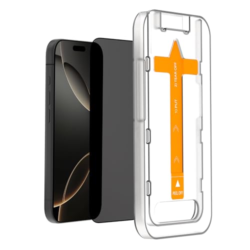 Image of DailyObjects Sheath Privacy Screen Protector with Applicator Tray | Compatible with iPhone 16 Pro (Pack of 2)