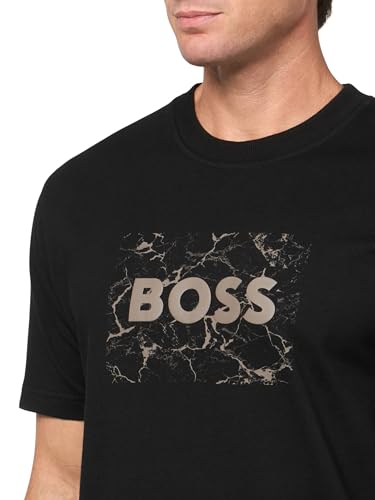BOSS Men's Big Logo Chain Cotton T-Shirt3