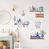 Zoom IMG-2 fufuquare adesivi murali per bagno Zoom IMG-2 fufuquare adesivi murali per bagno