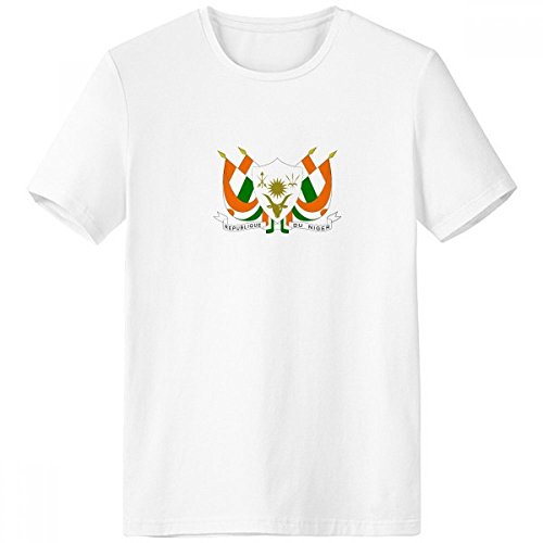 T-shirt Niger décontracté blanc pour un style streetwear et sportswear lors des jours ensoleillés