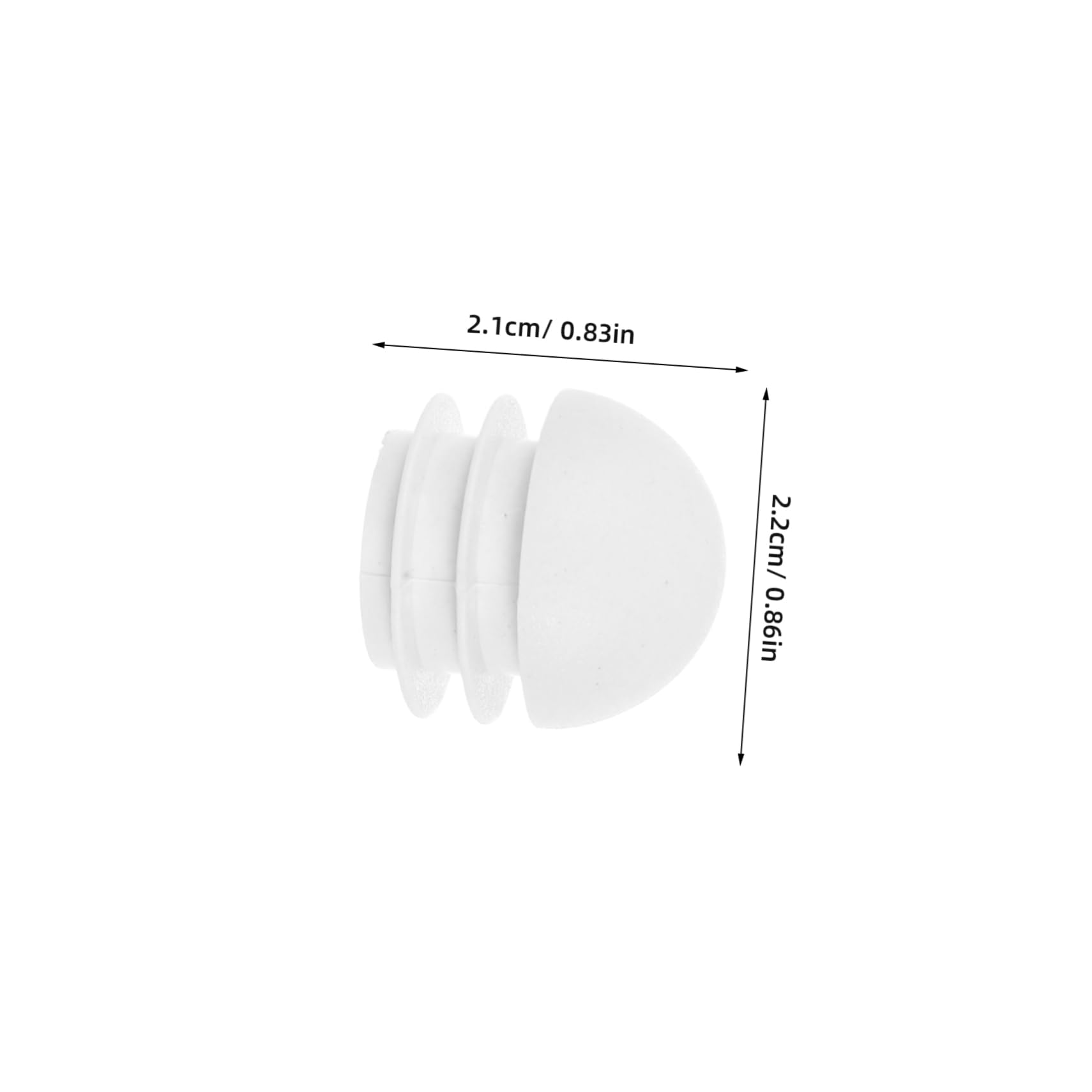 Sewroro Pipe Tube End Cap 25pcs Round Head Plug Ball Foot Plug for 22mm Pipes Water Stopper Sturdy Material Easy Installation