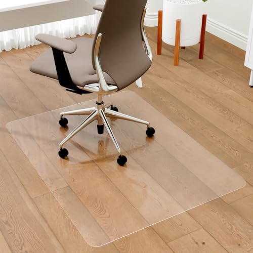 Office Chair Mat for Hardwood Floors, Easy Glide Office Mats for Rolling Chairs, Clear Rolling Chair Mat for Hardwood 36" x 48"
