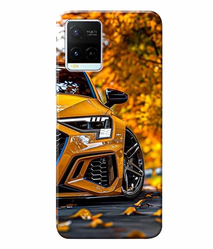 Image of Racing Car Rider Printed Hard Back Case Cover & Compatible for Vivo Y21 / Vivo Y21S / Vivo Y33S (Multicolor) - D1815