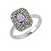 Produktbild Esse Marcasite Ohrhänger Sterling Silber Bilderrahmen Amethyst und Markasit Ring  Größe N