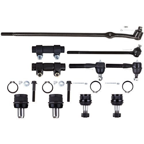 10PCS ASTOU Front Suspension Kit fit for 1987-1996 for Ford F-150 Inner Outer Tie Rod End Center Link Tie Rod Adjusting Sleeve Lower Ball Joint Upper Ball Joint RWD/2WD