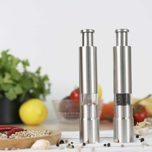Stainless Steel Mini Paper Mills Grinder Tool Hand Operated Manual Salt and Other Spice Mill Pump & Grind Tool