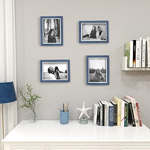 Shampsen Picture Frames 5X7 Navy Blue Picture Frames Set Of 2 For Wall And Tabletop Home Decor Gift For Birthday, Anniversary, Mother's Day #TOP2