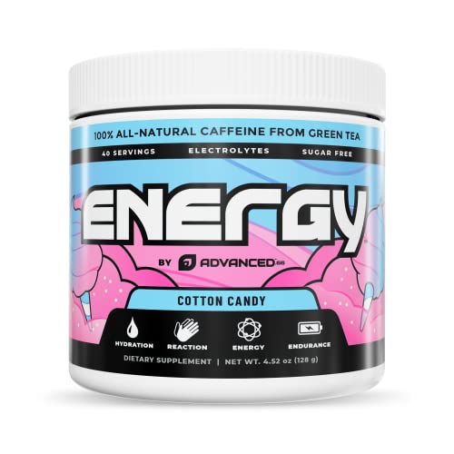 Advanced Energy Energy Boosting Formula With Electrolytes For Hydration - L-Theanine To Combat Jitters - Sugar Free & Keto Friendly - No Maltodextrin (40 Servings) (Cotton Candy) #TOP3