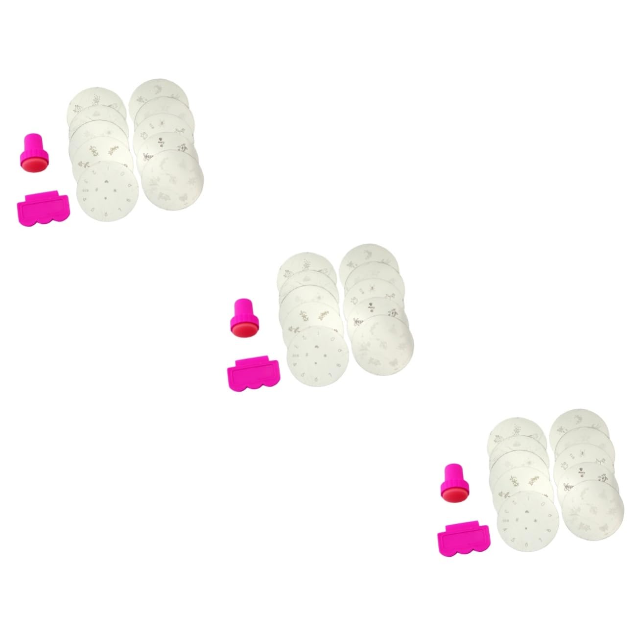 Mipcase 30pezzi Piastre Per Stamping Unghie Kit Completo Per Nail Art Con Stamper e Raschietto Design Unici Per Manicure Fai Te Compatte e Materiali Di Qualità