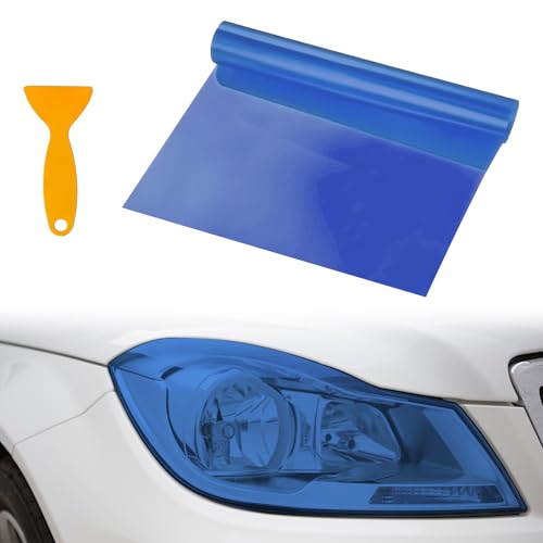 Film teinté pour voiture, film de phare, film teinté pour feu arrière, film de protection autocollant, film vinyle teinté pour phares, film occultant pour feux arrière (bleu marine)