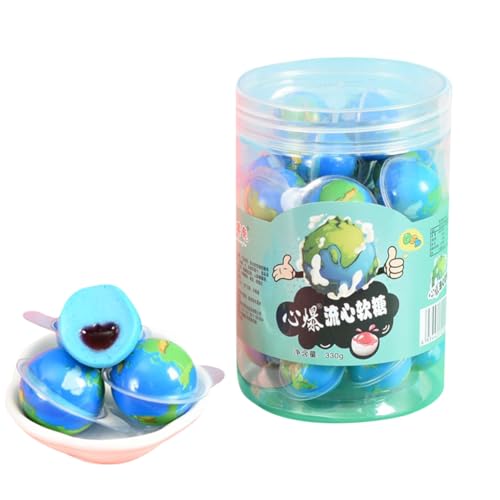 グミ ソフトで甘い 見た目が斬新 美味しくて楽しい 地球グミ お菓子 果汁グミ 目玉グミ 菓子セット 詰め合わせ 中国お菓子 プラネットグミ 咀嚼音 地球眼球西瓜黄?白桃熊猫草莓灯?足球葡萄味 30粒/缶 (地球)