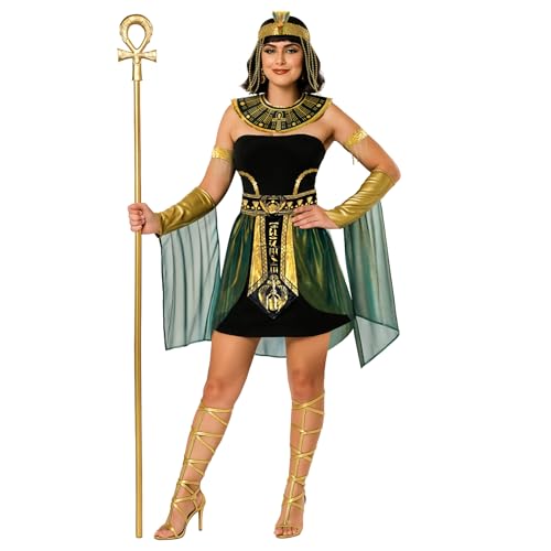 Morph Disfraz Egipcia Mujer, Disfraces Cleopatra para Carnaval, Vestido de Diosa Egipcia, Disfraz de Carnavales y Halloween - M