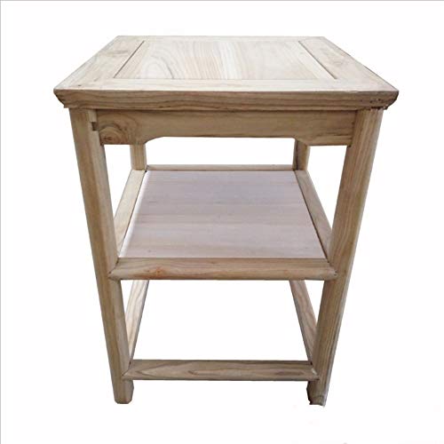 Boyishengshi Kung Fu Coffee Table White Embryo Double Layer Retro Squa