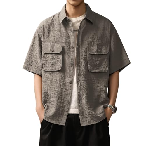 Chemise homme style travail vintage idéale pour relaxer le week-end en tenue d'été