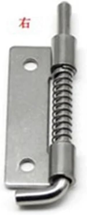 Garage Door Lock Latch Spring Latch Stainless Steel Spring Bolts Latches Door Latch Cabinet Hinges 1Pcs(Holes-Stainless)