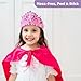 jackinthebox Princess Themed Arts and Crafts for Girls - Make a Cape, Tiara and Wand, Best Gift for Girls Ages 5 6 7 8 Years, 3 Craft Projects in 1 Box..