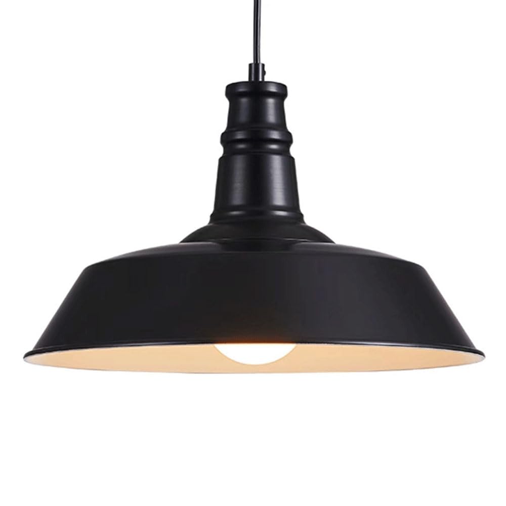 HYJAUSXB Simple Industrial Style High-Density Polystyrene Chandelier, Personalized Single-Head Pendant Light Lampshade, E27 Base Ceiling Hanging Lamp, Corridor Balcony Decoration Lighting Fixtures