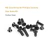 M3 Screws Kit, 360pcs (7 Sizes) M3-0.5mm Black Countersunk Flat Head Phillips Machine Screws and Hex Nuts Kit for 3D Printer Robot Project Toys RC Models