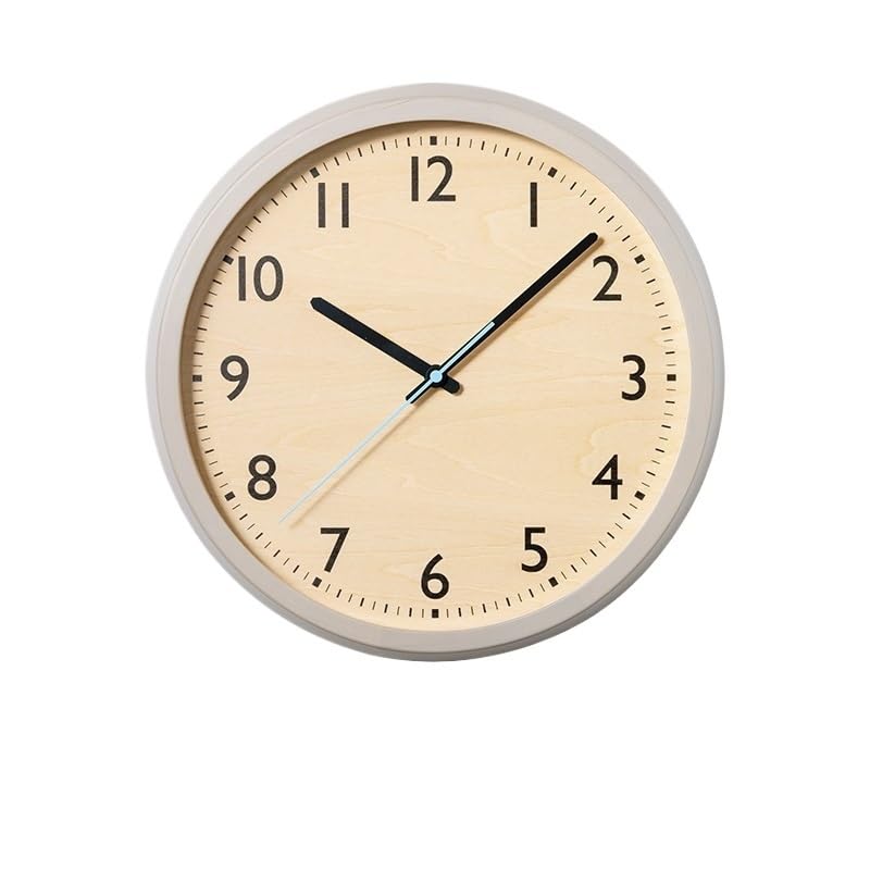 Horloge murale en bois massif silencieuse pour créer un cocon zen dans la chambre