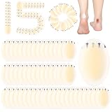 Tarpop 150 Pcs Blister Bandages for Feet, Waterproof Hydrocolloid Gel Pads, Hydrocolloid Bandages, Adhesive Feet Cushions for Heel, Toe, Finger Protection, Blister Prevention Patches(Oval)