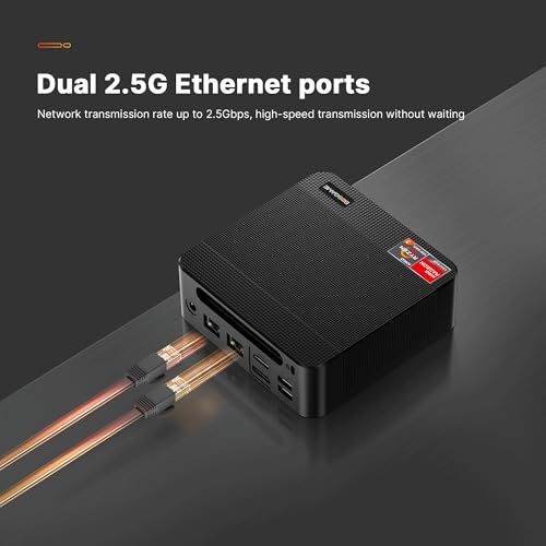 Image of BOSGAME P4 Mini PC Gaming, AMD Ryzen 7 5825U Desktop Computer, 16GB DDR4 512GB SSD Mini Computers (up to 4.5Ghz), 4K Triple Display Micro Desktop PC BT5.2 /Wi-Fi6E