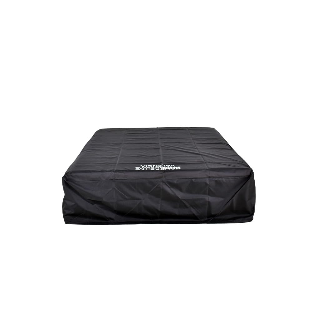 Home Deluxe - Regenabdeckung Cape Valencia Farbe: Schwarz, wetterfest, UV-beständig, langlebig, passgenau I Abdeckung Liege Schutzhülle