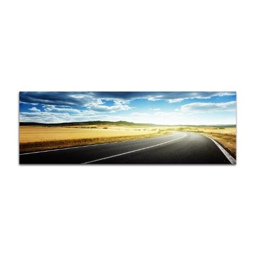 Italienskt plåster 150 x 50 cm panoramabilder på duk och kilram redo att hänga upp – våra bilder på duk imponerar med sitt ovanliga format och det extremt detaljerade trycket på upp till 100 megapixel högupplösta foton.