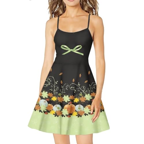 Image of Cozeyat Women Girls Summer Sleeveless Dress Casual Swing Beach Cover Up Knee Length Dresses,Large Size XS-4XL