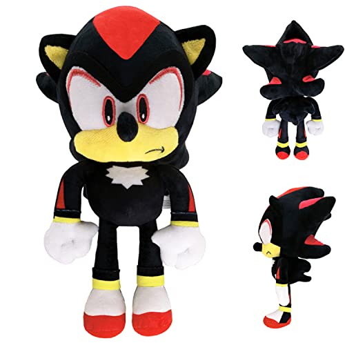 Odapto Classic Hedgehog Plush Toy 12" The Hedgehog Toy Plush Figure Classic Hedgehog Plush Doll For Boys Girls Best Gift Graduation Gifts(Black) #TOP2