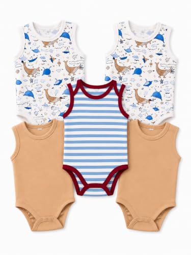 Image of TuddyBuddy 100% Cotton Multi Color Romper /Bodysuit /Onesies for Baby Boys & Baby Girls