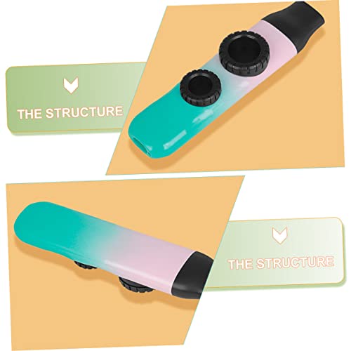 Kazoo à double professionnel Toyvian à double membrane dégradée avec accessoires - 4